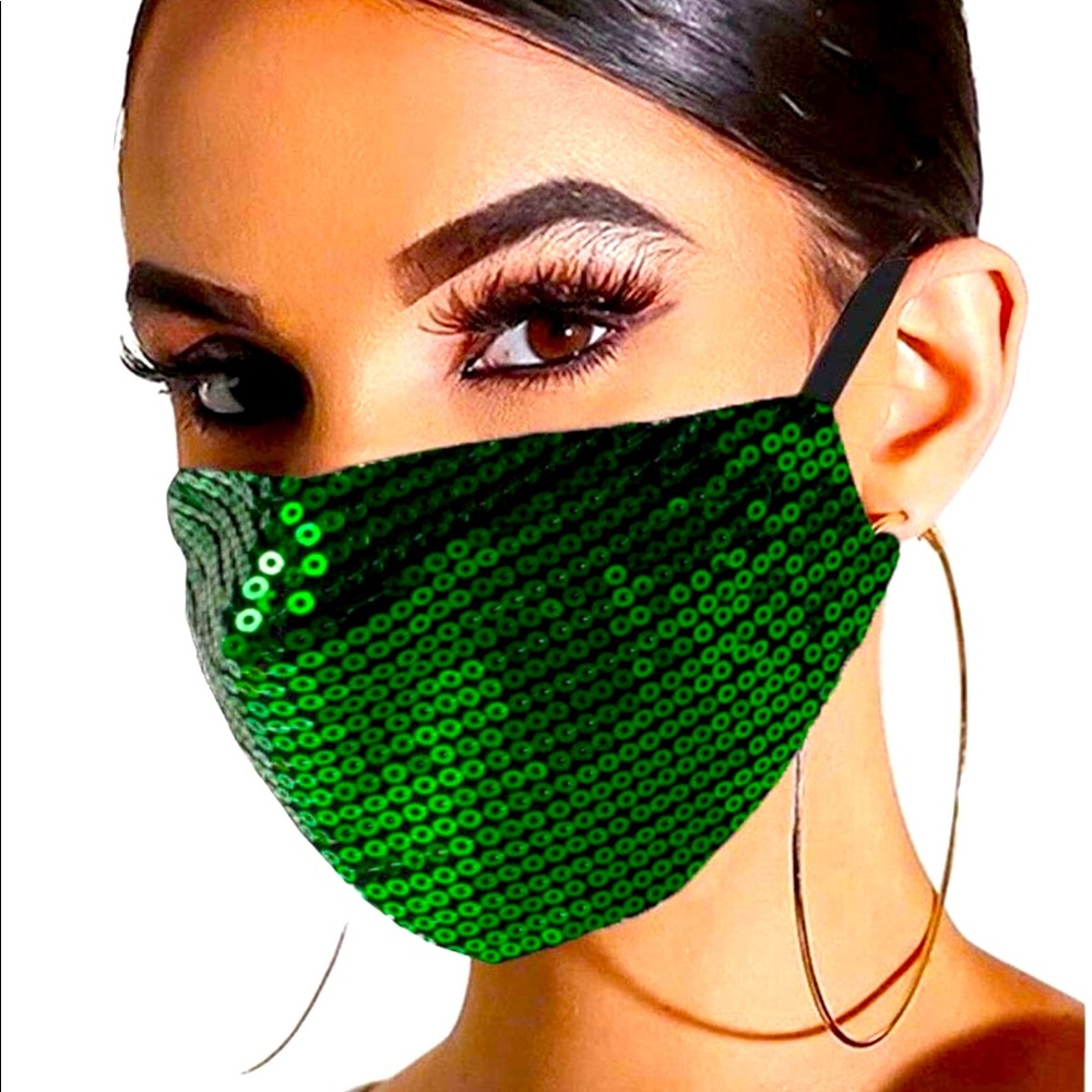 Green Sequin Mask 🌟2/$20🌟